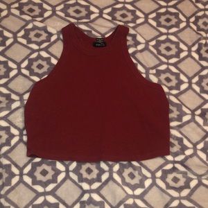 Red crop top